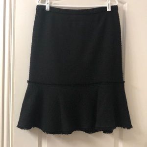 J Crew textured wool blend trumpet skirt